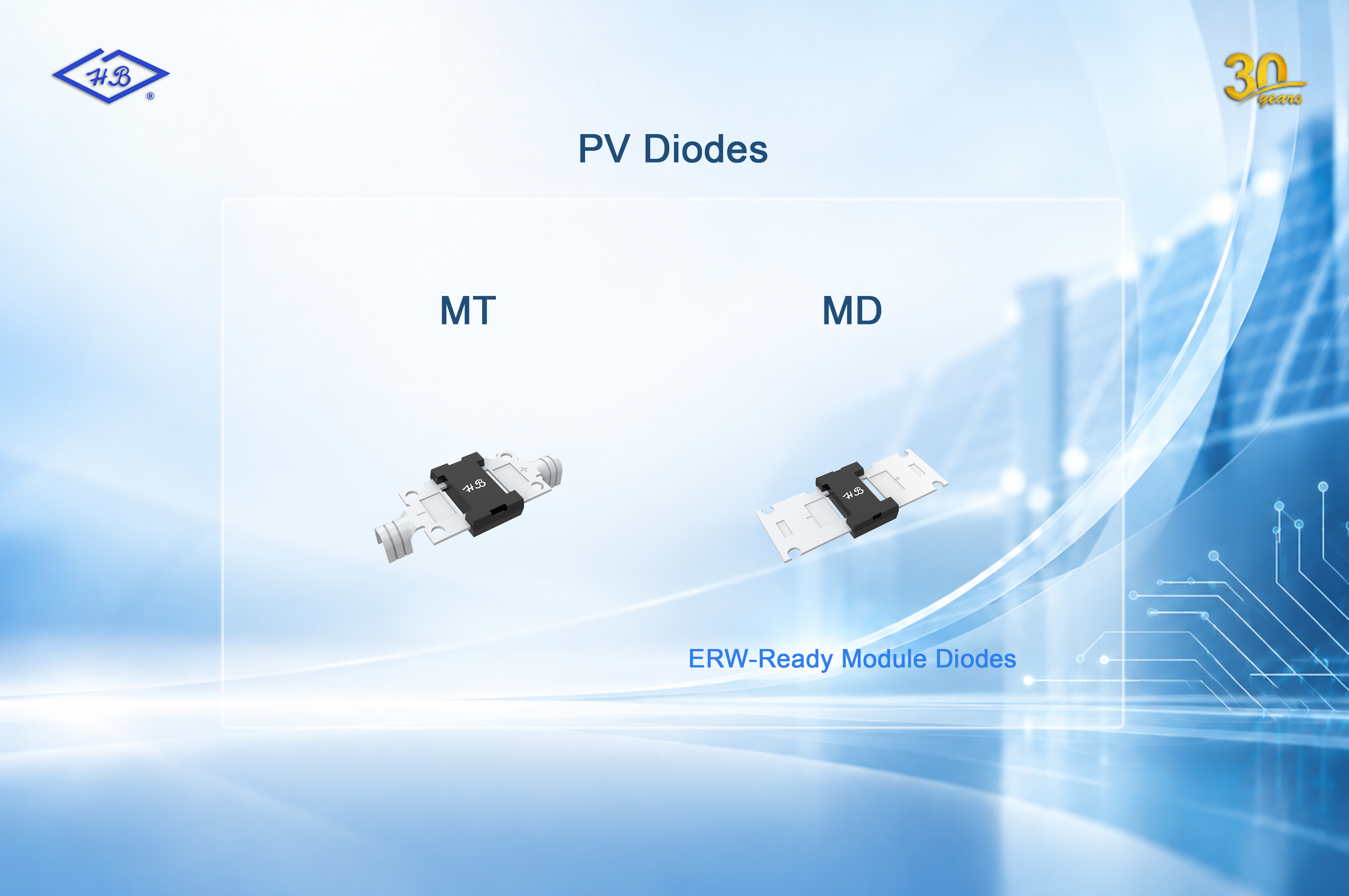 New MD Series: ERW-Ready Module Diodes Delivering Superior Heat Dissipation for PV Junction Boxes